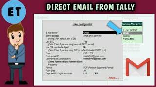 Direct Email from Tally.ERP 9