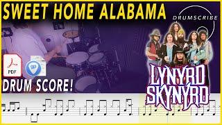 Sweet Home Alabama - Lynyrd Skynyrd | DRUM SCORE Sheet Music Play-Along | DRUMSCRIBE