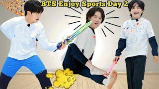 BTS Enjoy Sports Day // Part - 2 // Real Hindi Dub // Run Ep .2023