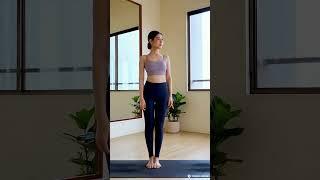 Asian woman teach us some yoga moves to get fit #relaxingmusic #music #relaxing #yoga #youtubeshorts