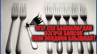 ЭГЕР СЕН БАШКАЛАРДАН ОЗГОЧО БОЛСОН СЕНИ КОЛДОНО АЛЫШПАЙТ (КЫРГЫЗЧА ЦИТАТАЛАР)