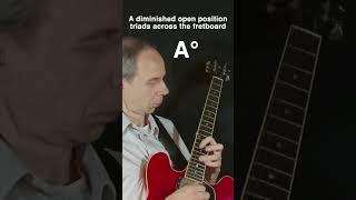 A diminished triads in open position across the fretboard #guitar #guitarpractice #jazz #chords