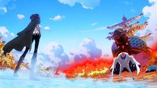 Garp Vs Aokiji Kuzan - Full Fight. Law Escapes Death at the Hands of Blackbeard || One Piece 1115