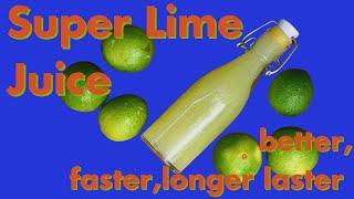 How to make SUPER lime juice (MORE JUICE, LESS WASTE!)  