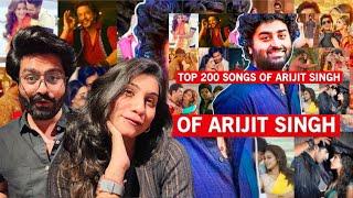 Reaction On Top 200 Nostalgic Songs Of Arijit Singh (2011-2024) | Bollywood Songs Reaction