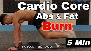 5-Min Cardio Core Workout – Fast Abs & Fat Burn (No Equipment Needed)