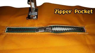 How To Sew Zipper Pocket | Mens Shorts With Zipper Pocket | Zipper Pocket Sewing | Pocket Stitching