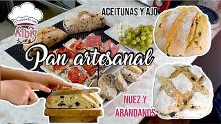 PAN ARTESANAL (Arándanos y Nuez- Aceitunas y ajo)