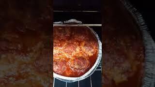 Italian meatball bake in new Frigidaire oven