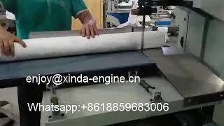 Semi automatic tissue roll paper band saw cutting machine