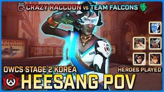 [ HeeSang ] Crazy Raccoon vs Team Falcons | Playoffs | OWCS Korea Stage 2