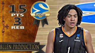 Pacome Dadiet ('05) - 15 Pts, 3 Reb Highlights｜JL Bourg Basket vs ratiopharm Ulm｜2024.02.06