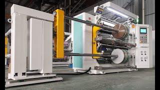 HN1300 Laminated Film Slitting Machine with unloading and unloading turret frame