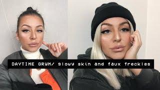 DAYTIME GRWM/ glowy skin and faux freckles | Layla Panam