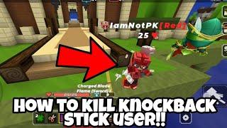 New Easy Trick To Kill KnockBack Stick Players! (ft: IamNotPK) [Blockman Go - Adventures]