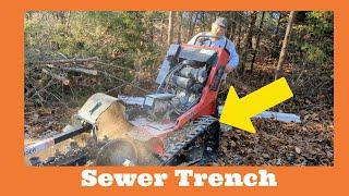 Using A Trencher to Dig