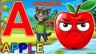 Phonics Song with TWO Words - A For Apple - ABC Alphabet Songs with Sounds for Children