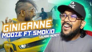 MOOZE ft SMOKIO - Giniganne (ගිනිගන්නේ) | Official Music Video | Lilmac React