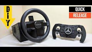 DIY FORCE FEEDBACK GAMING STEERING WHEEL with QUICK RELEASE