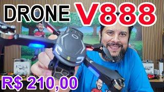 Drone V888 como ligar como configurar todas as funções do controle qualidade da imagem e aplicativo