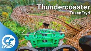 Thundercoaster back seat on-ride 5K POV @60fps TusenFryd