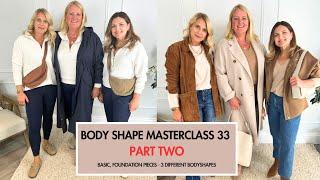 PART 2-The Best Basic Foundation Capsule Wardrobe Pieces. Body Shape Masterclass 33. Melissa Murrell