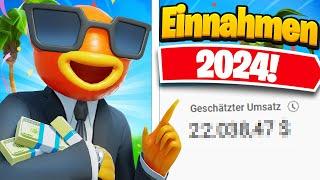 DAS HABE ICH 2024 ALS FORTNITE YOUTUBER VERDIENT