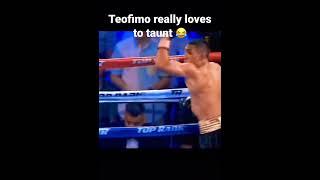 Teofimo loves to taunt  like and subscribe!! #boxing #boxinghype #teofimolopez