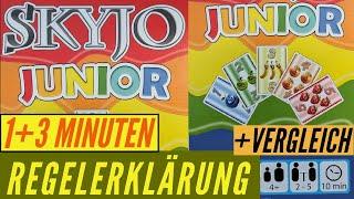 Skyjo Junior Regeln Anleitung Kartenspiel Kinderspiel + Vergleich