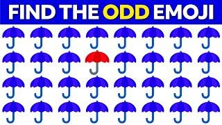 FIND THE ODD EMOJI OUT to Win this Quiz! | Odd One Out Puzzle | Find The Odd Emoji Quizzes