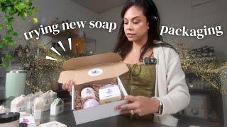 Small Business Studio Vlog | Packaging and Labelling Products, Making Soap, Selling Gift Sets