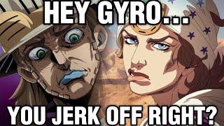 Johnny shows Gyro a Trick....