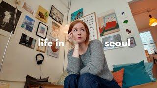 life in seoul  rose season, rain, bookstores, and my apartment in korea vlog