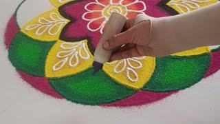 rangoli|rangoli designs|easy simple rangoli designs #rangoli #rangolidesigns