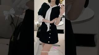 깔끔한 원피스 레이어드 #하객룩 #봄코디