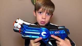 Best Choice Kids Laser Tag Gun Set Review and Tips and *BATTLE*