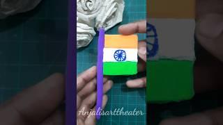 Air Dry Clay Flag Making DIY #shortsvideo #youtubeshorts #shorts