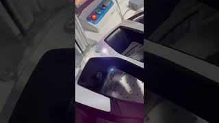 Laser machinery carves black logo on the wheel hub