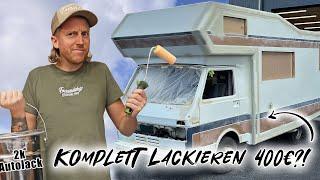 Wohnmobil Komplett mit der Rolle lackieren?! Top oder Flop? VW LT 40 Clou 570 Family Camper Projekt