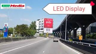 LED Billboards Hoarding advertising in Bangkok city OOH world future of the outdoor ads 2020