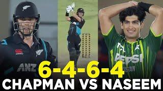 Mark Chapman vs Naseem Shah | Pakistan vs New Zealand | 3rd T20I 2024 | PCB | M2E2A