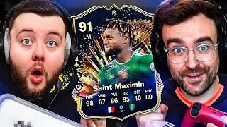 FC24 Squad Builder Showdown! TEAM OF THE SEASON ALLAN SAINT-MAXIMIN!!