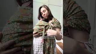 The best baby carrier for newborns is a ring sling!