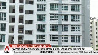 70 flats taken back by HDB after owners commit severe lease infringements