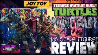 cXc TMNT BEEBOP & ROCKSTEADY 1/18 Scale Action Figures by JoyToy Unboxing and Review