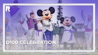 [4K] 100 CHARACTERS PARADE AT DISNEYLAND PARIS - D100 CELEBRATION OPENING CEREMONY