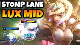 ALWAYS CRUSH LANE with LUX MID (They literally can't lane once you're fed)