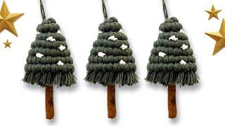 How to Make a Macrame Tree Ornament Christmas Tutorial