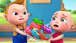 Sharing Donuts | Sharing Is Caring | Good Manners Song | Super Sumo Nursery Rhymes & Kids Songs