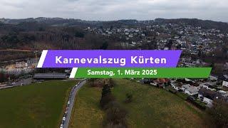 Karnevalszug in Kürten 2025 von oben